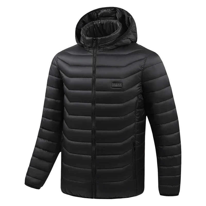 25 Bereiche beheizte Jacke Herren Winter USB Heizung Daunen Baumwolle gepolsterte Mantel warme Kleidung Camping beheizte Westen Parka Schneekleidung