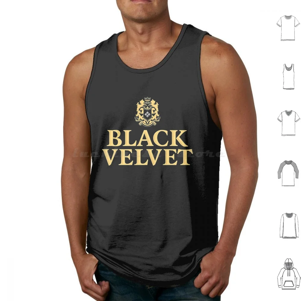 Camisetas sin mangas de terciopelo negro canadiense para Club, camisetas sin mangas con estampado de algodón, cerveza, cerveza, cerveza, cerveza, cerveza, cerveza, cerveza, cerveza, perro