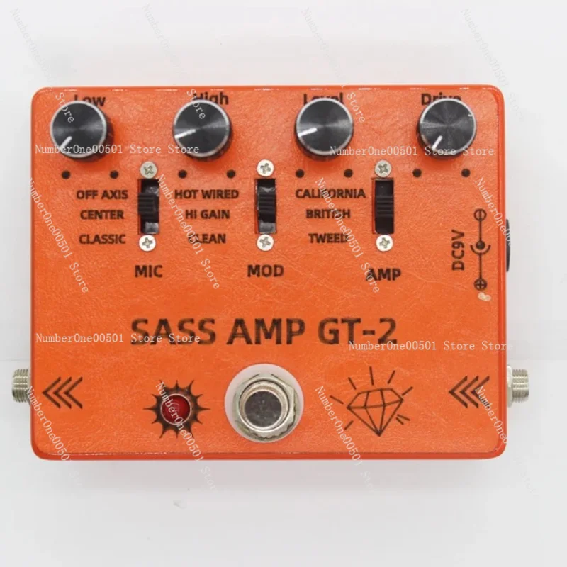 

DIY Hand Effect Maker SansAmp GT-2 Duplicate Electric Guitar Speaker Simulates Distortion of a Single Circuit Board