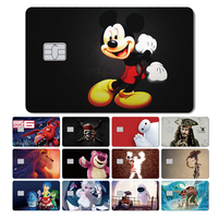 Magic Shark Hot Sale Big Hero Mickey Lion King Ice Princess Anime Waterproof Skin Cover Sticker Film for Credit Debit Card
