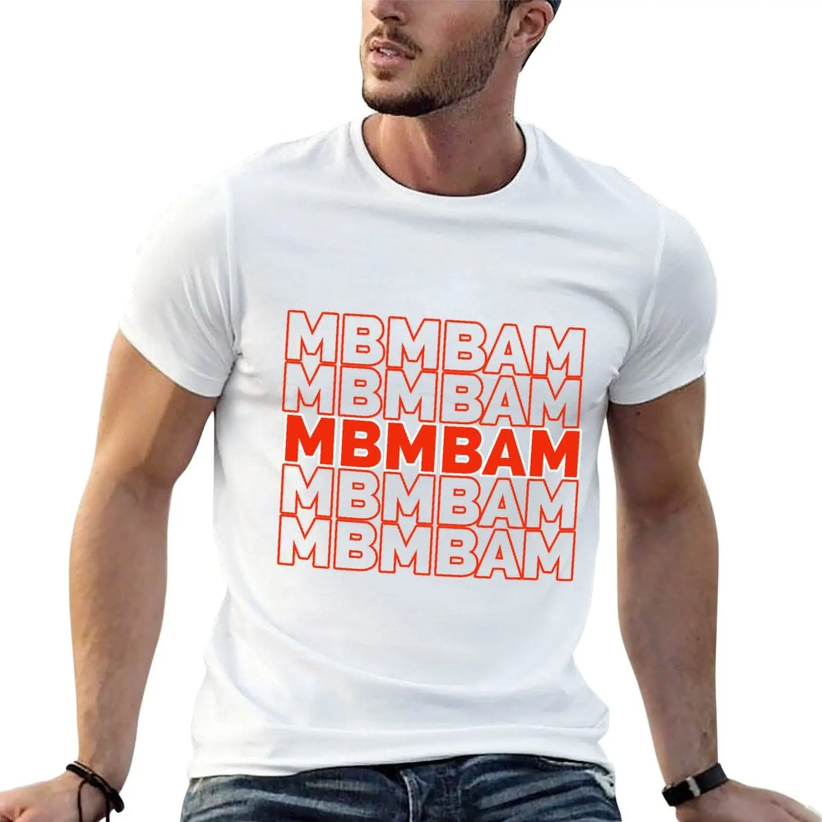 Camiseta con diseño de bolsa de compras 'My Brother My Brother & Me' Thank you shopping bag, camiseta para hombre, paquete de camisetas blancas para hombre
