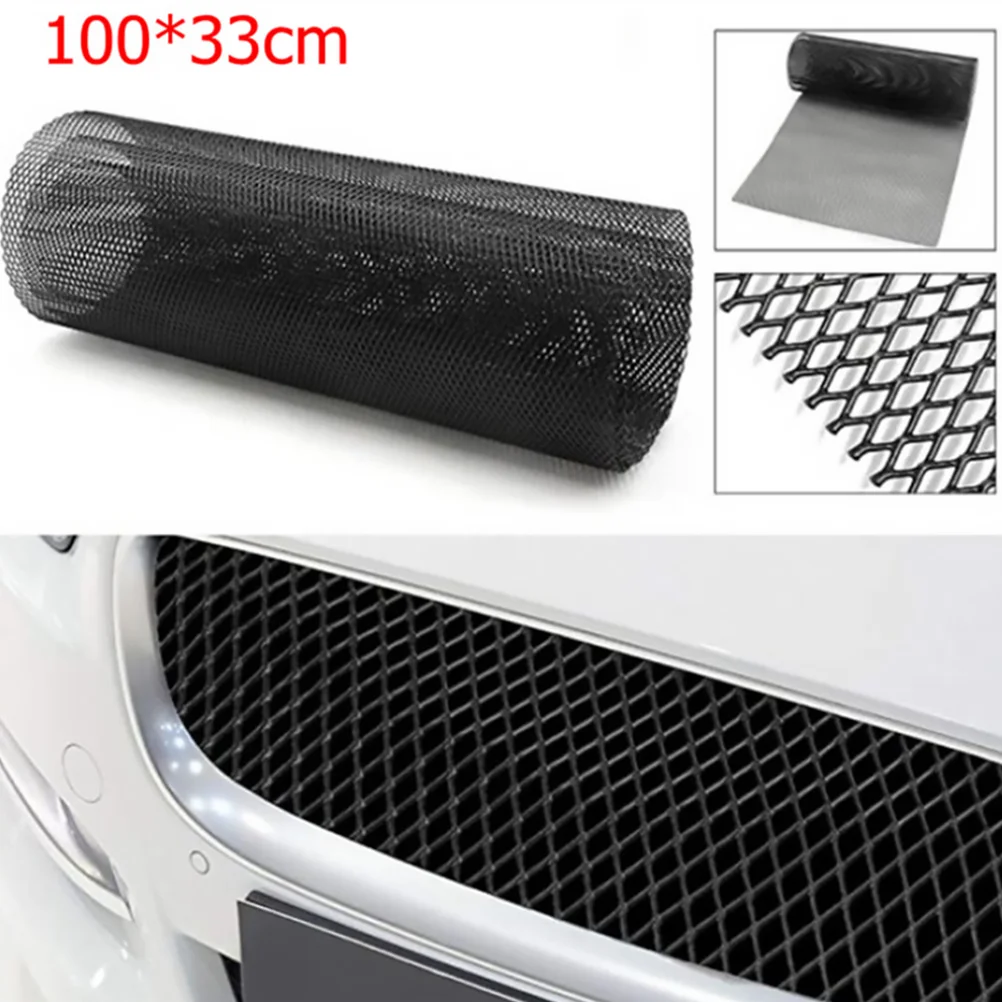 Car Grille Mesh Rhombic Cars Diamond Metal for Body Bumper Aluminum Alloy Front Accessories