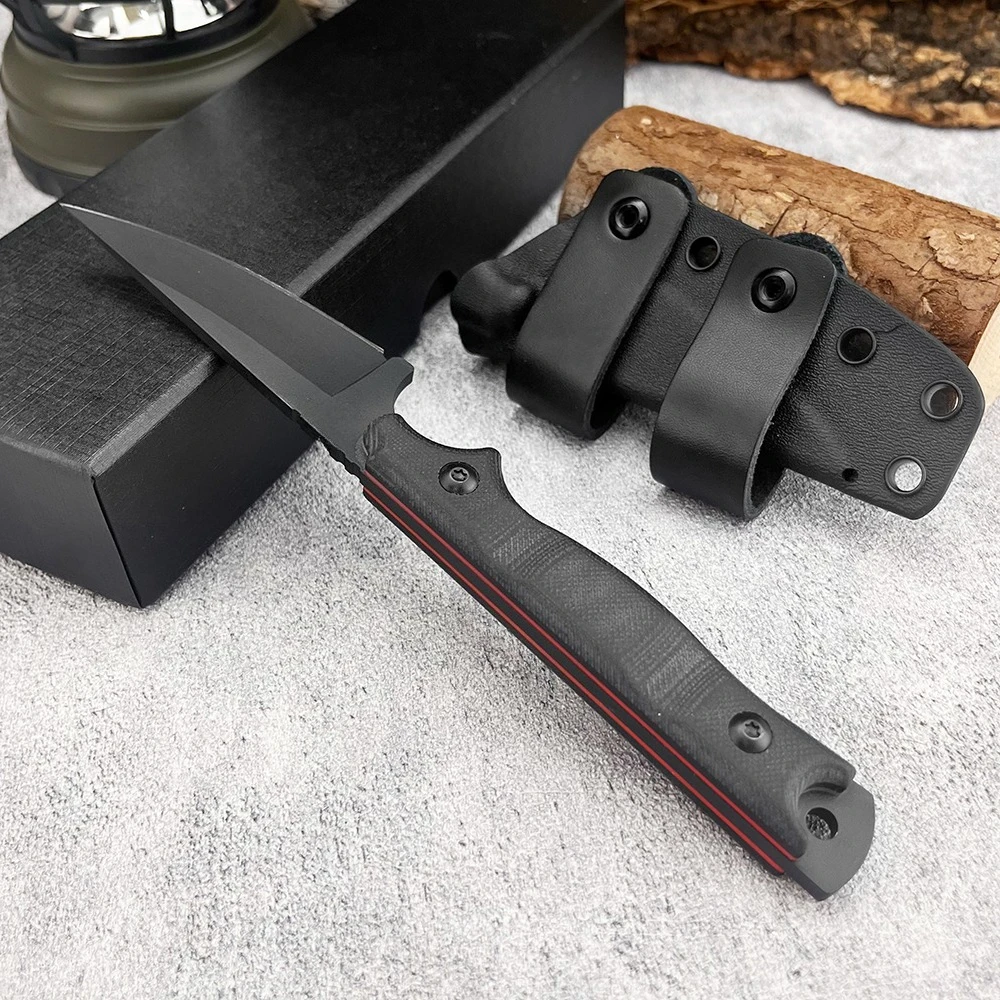 TOPS Messer mit feststehender Klinge, G10-Griff, Scheide, multifunktionale EDC-Outdoor-Werkzeuge für Dschungel, Camping, Wandern, Abenteuer, Klettern, tägliche Schneidarbeiten