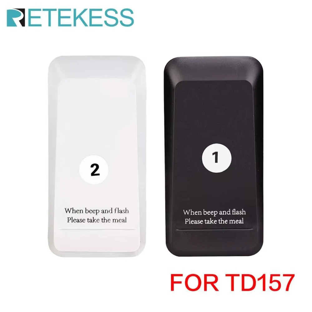Retekess 1Pcs Pager Receiver For TD157 Restaurant Pager Wireless Calling System For Restaurant Coffee Shop Bar Club Clinic Hotel