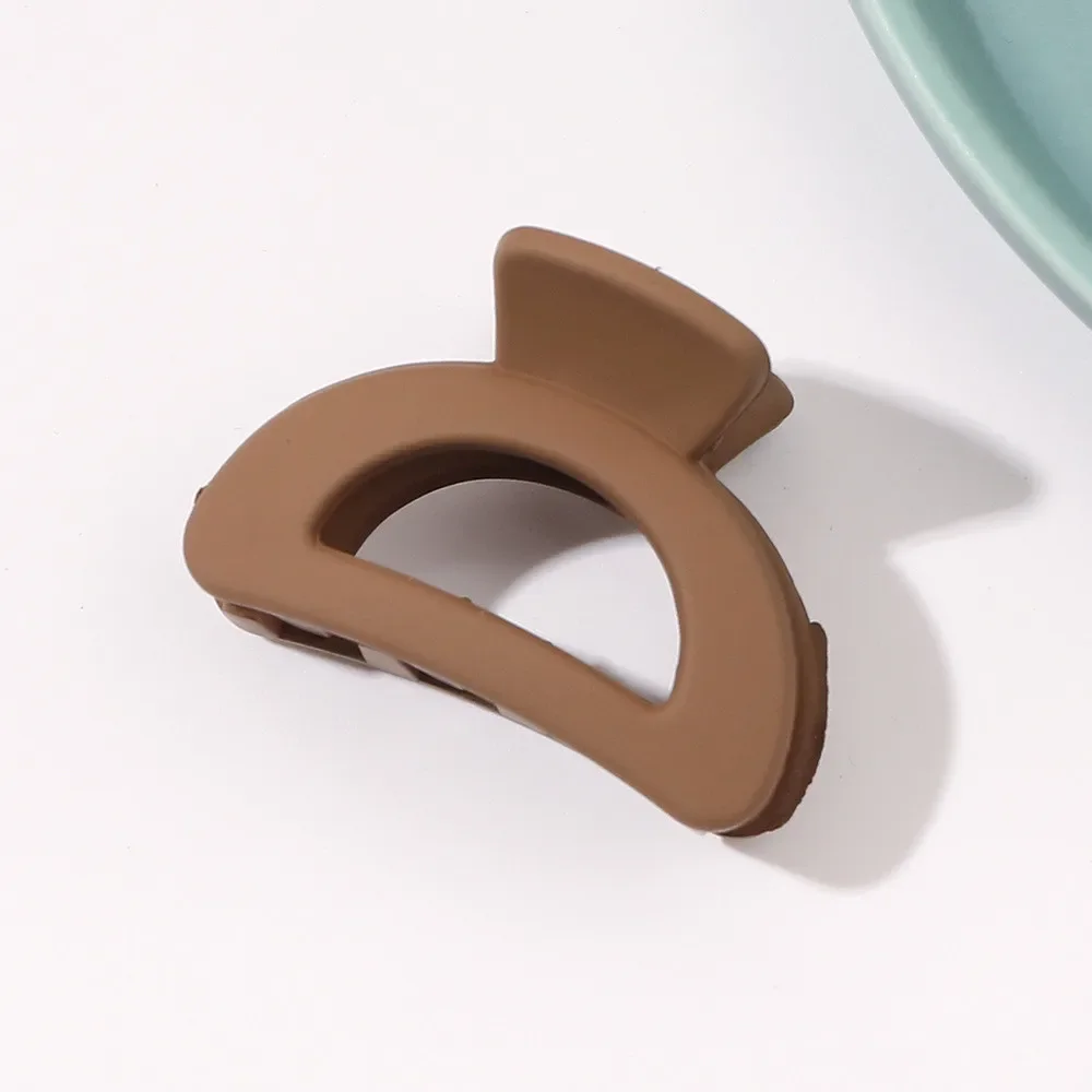 New Fashion Small Geometry Solid Colour Clip Hairpin for Women