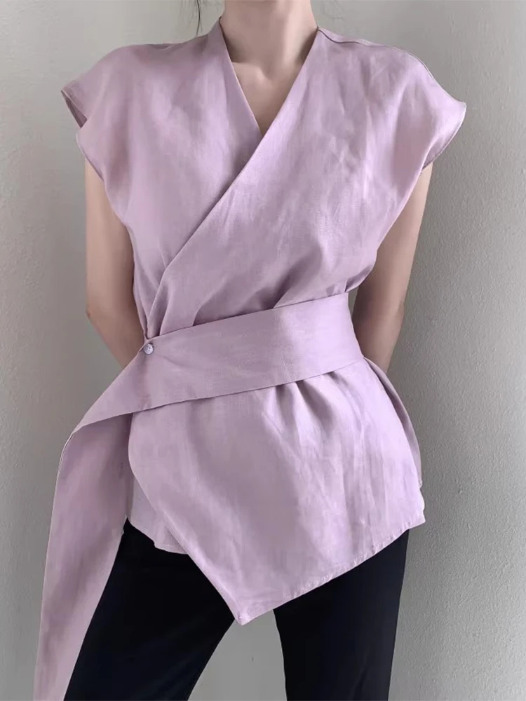 Csa ajustada de una pieza con botones, cintura ceñida, Vintage, versátil, novedad de verano, estilo coreano, Top sin manga...