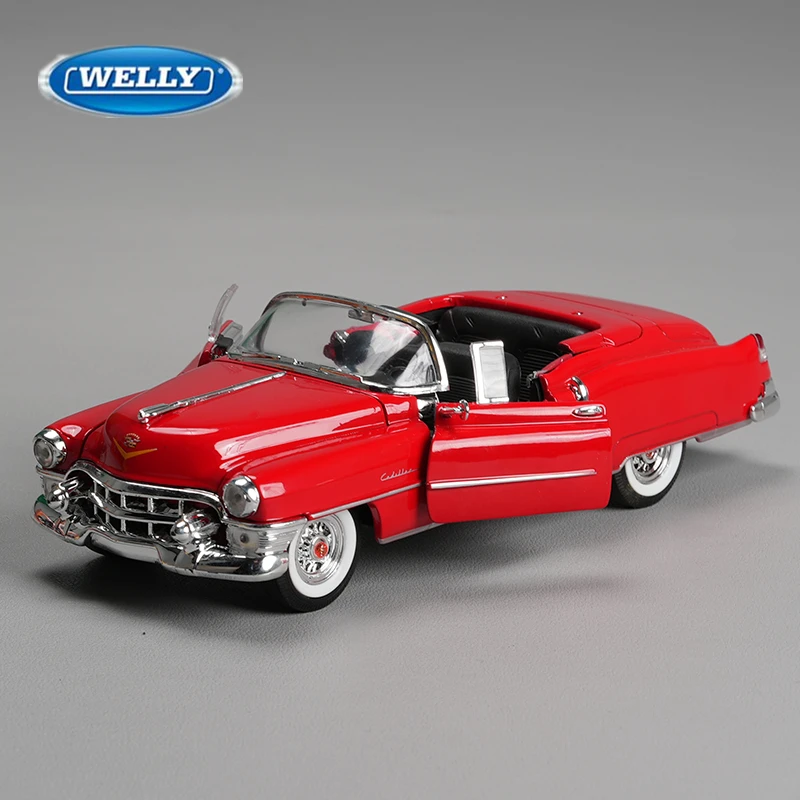 

Welly 1:24 Cadillac Eldorado, классическая модель спортивного автомобиля из сплава, литая под давлением металлическая ретро старая модель автомобиля, имитация детских игрушек, подарок