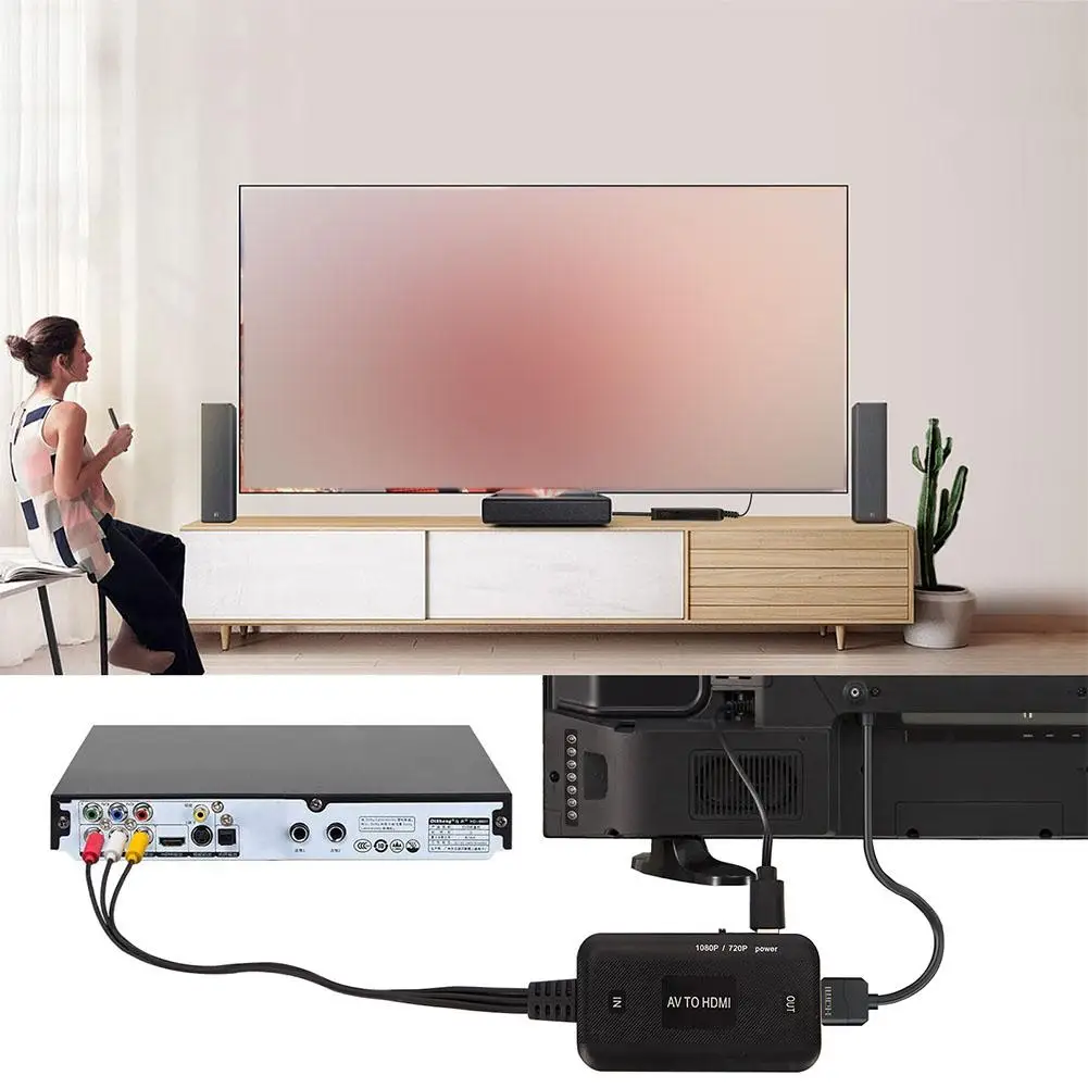 1 stücke Video Adapter 1080P Konverter RCA zu HDMI Kabel HD Link Kabel Audio Kabel HDMI Konverter AV zu HDMI Adapter 2026
