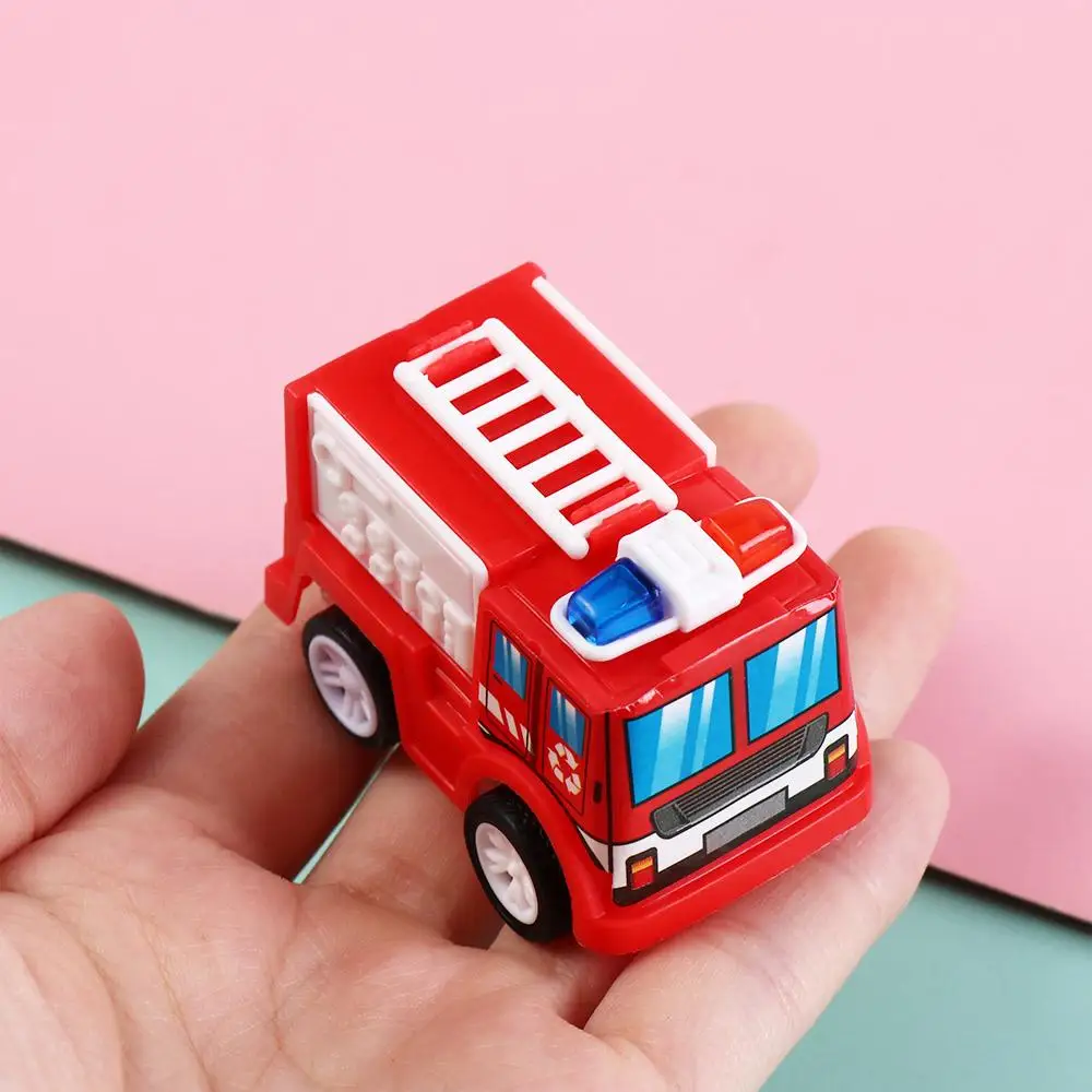 Funny Fire Truck Press and Go Car Toy Mobile Vehicle Cute Inertia Car Toy Red Montessori Pull Back Toy Car Birthday Gift