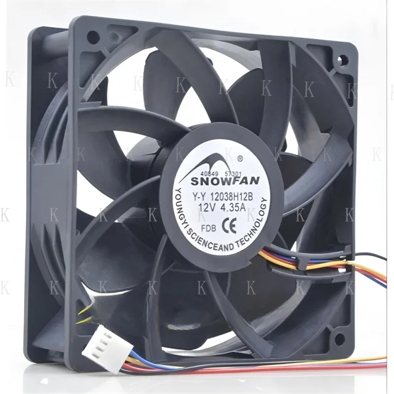 

C FOR Snowfan Y-y12038h12b 12038 12v 12cm 4-wire Ant Ant Violence Cooling Fan