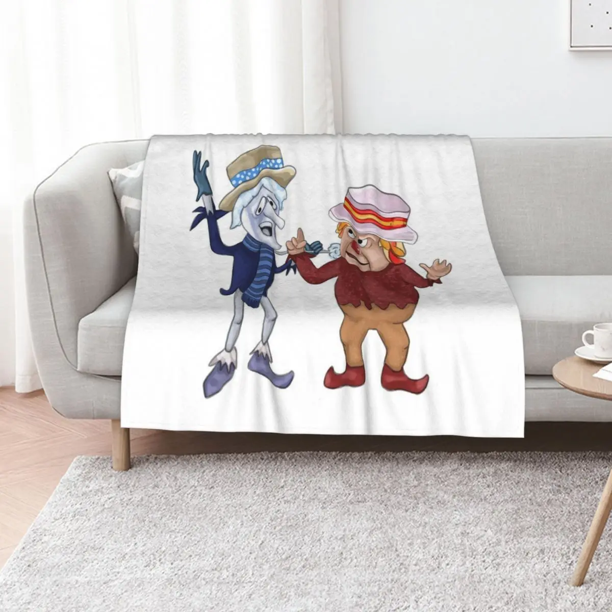 Snow miser and heat miser Throw Blanket bed plaid heavy to sleep Blankets For Sofas Nap Tourist Heavy Blankets
