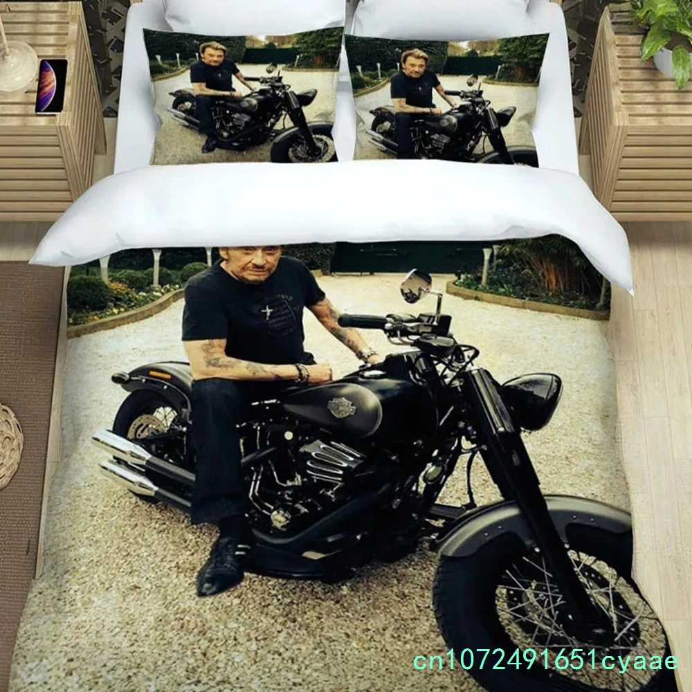 Rock Star Johnny Hallyday Bedding Sets Exquisite Bed Supplies Set Duvet Cover Bed Comforter Set Bedding Set Luxury Birthday Gift 2