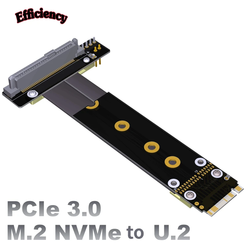 

R47SL U.2 Interface To M.2 U2 PCI-E 3.0 SFF-8639 NVMe Solid State Adapter Card Extended Data Cable