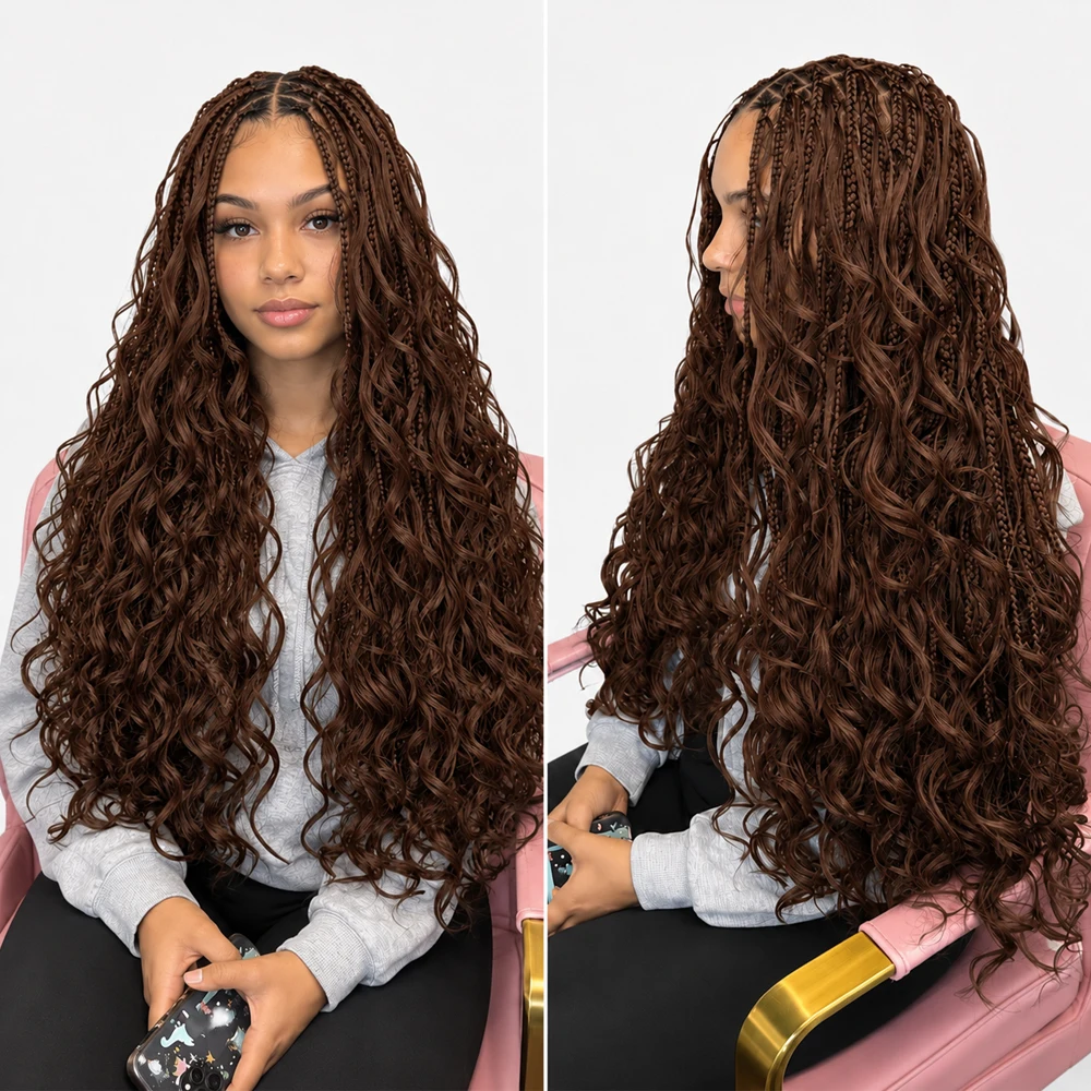 شعر بشري بني طبيعي بدون عقد، و - مراجعة Human Hair Wigs وسعره