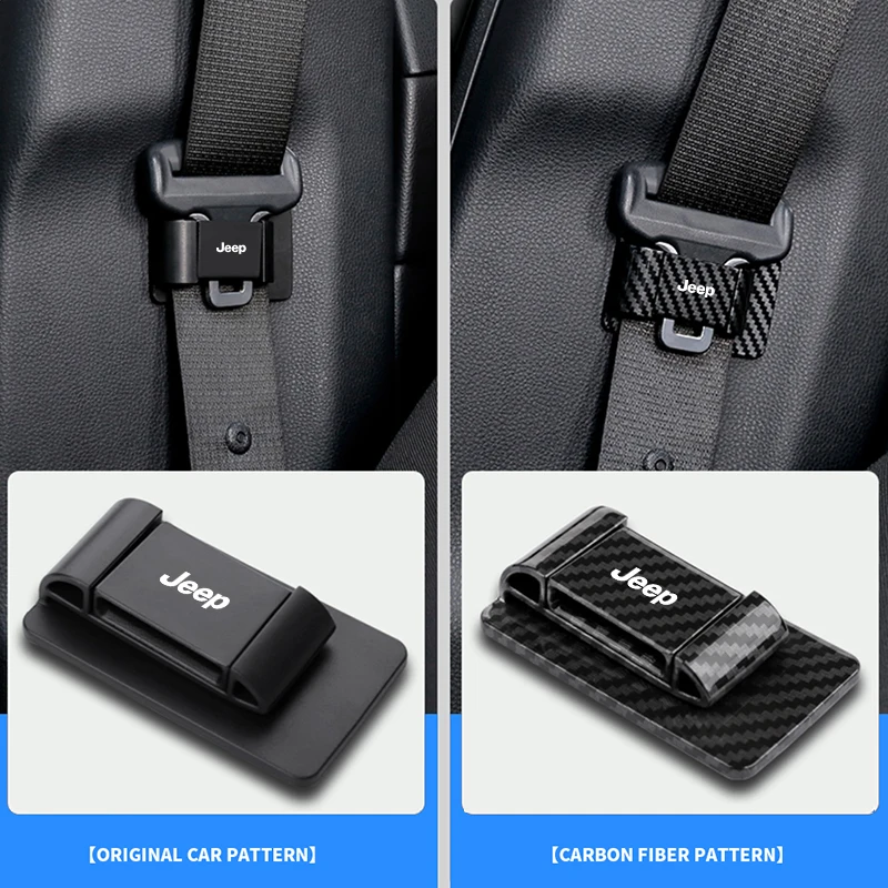 Car Seat Belt Stabilizer Anti Abnormal Noise Shaking Limiter For Jeep Renegade JK Wrangler Grand Cherokee Gladiator Compass Hawk