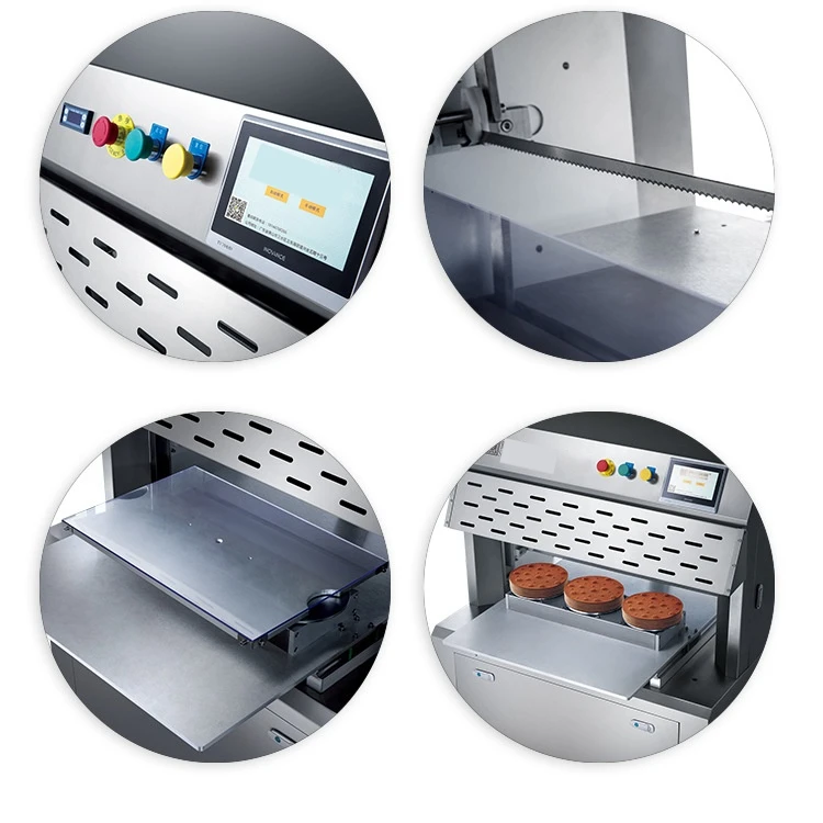 Полностью интеллектуальная машина для резки тортов, производитель выпечки, линия по производству тортов, тысяча слоев, машина для резки мусса для торта