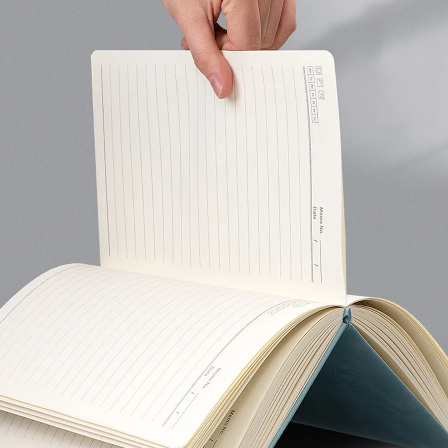 Dickes Vintage-Notizbuch im A5-Format mit Magnetverschluss, Lesezeichen, perfekt für Studenten und Berufstätige, Tagebuch für Geschäftstreffen – Detail 4