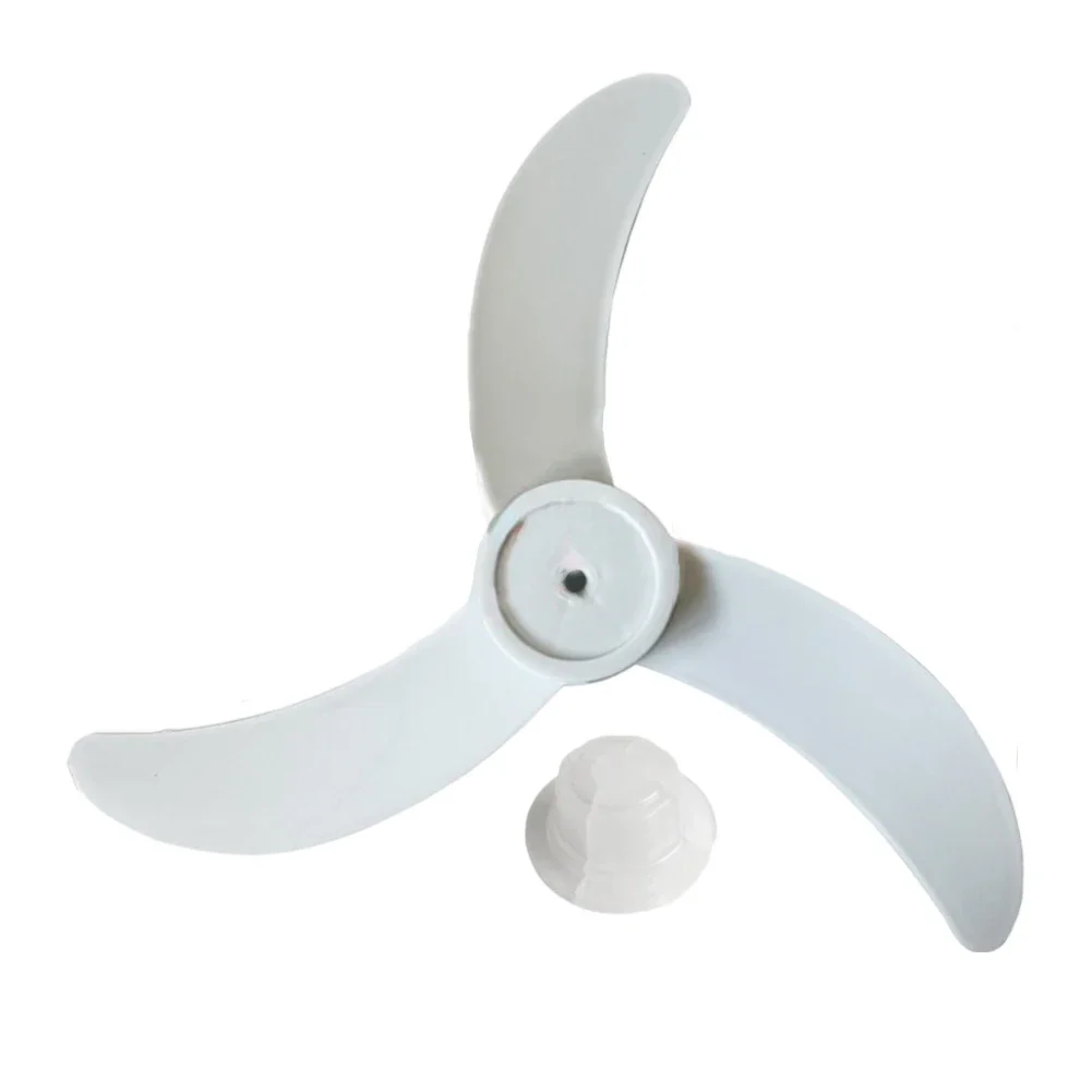 18 Inch Household Plastic Fan Blade 3 Leaves With Nut Cover For Pedestal Transparent Table Stand Fanner General Accessories