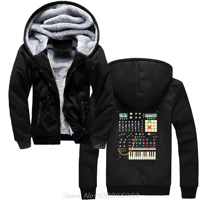 Men Cotton Hoodie Anime Harajuku Hoody Modern Music Producer And Electronic Musician Jacket Zip Up Hoodies Harajuku Winter Coats