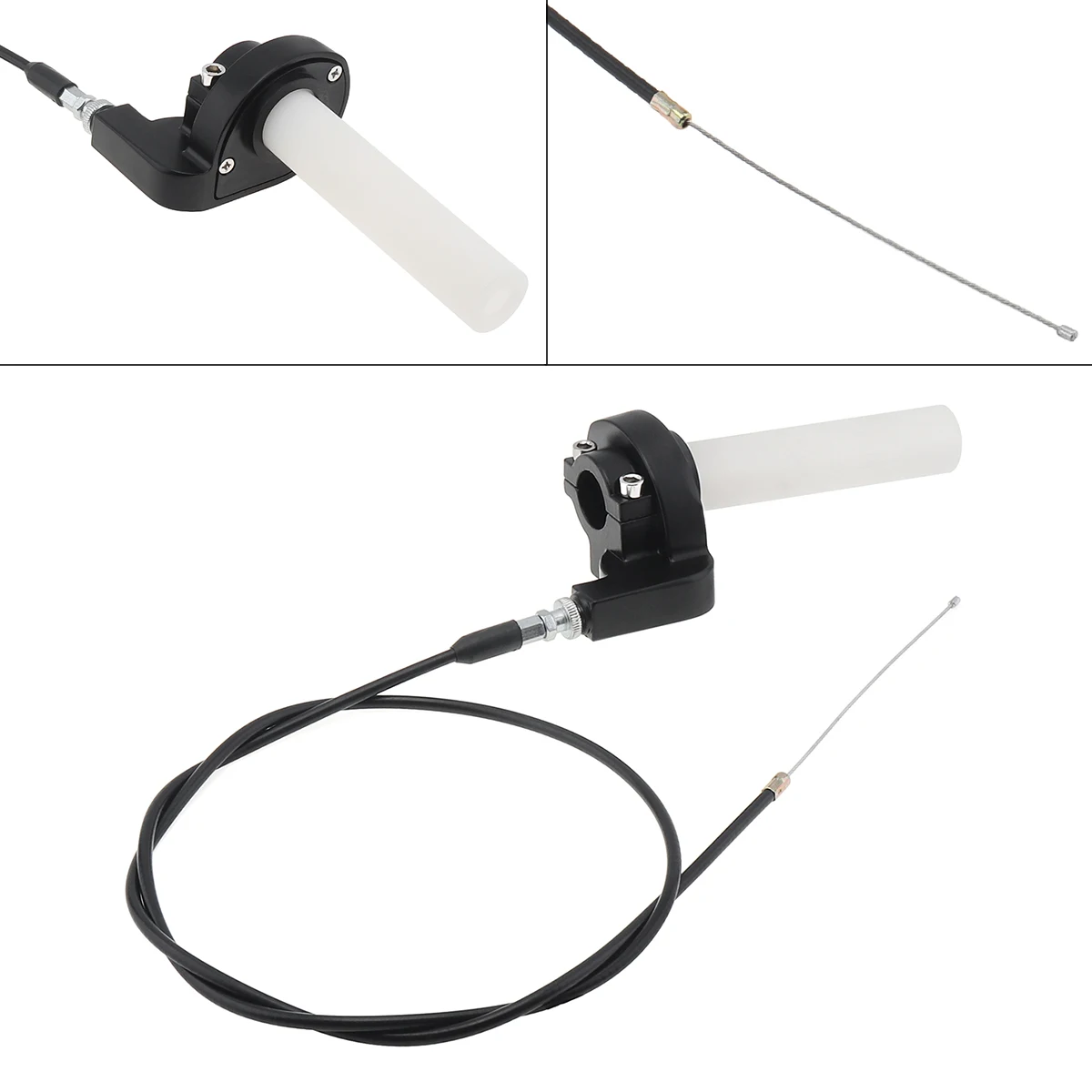 قبضة دواسة خنق سريعة اللف للدراجة النارية ، مقبض غاز ، دراجة حفرة ترابية ، 22 كبل ، كاواساكي-ياماها ، CRF50 ، 70 ،