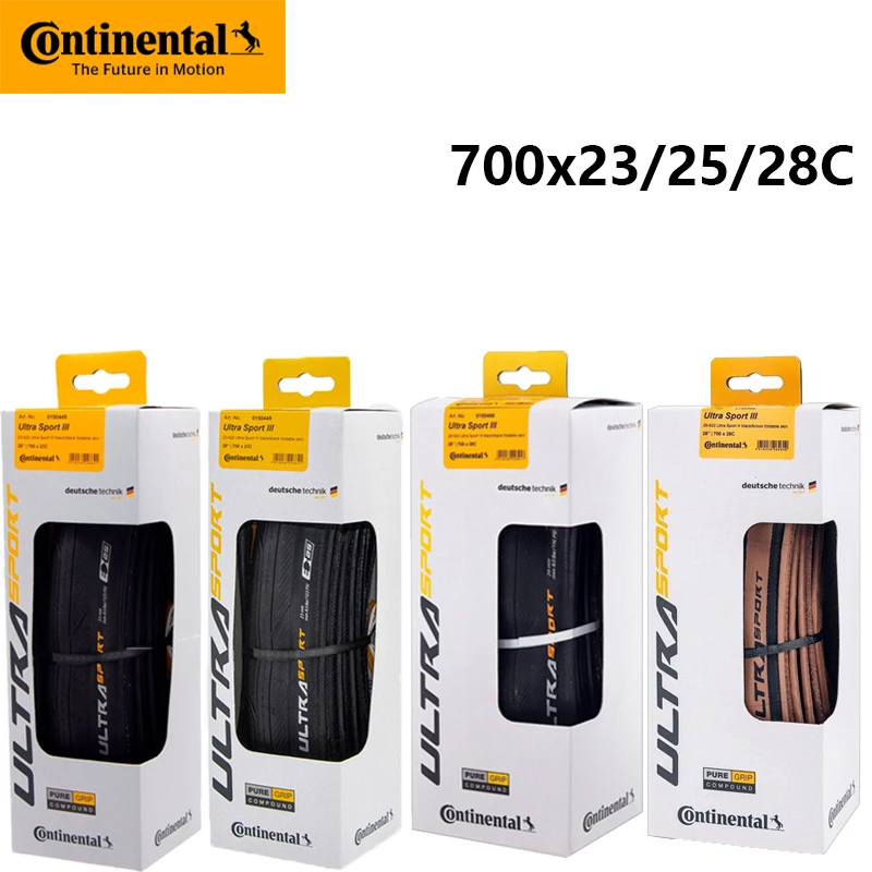 Continental ULTRA SPORT III Original Anti-Pannen-Straßenreifen in Wettkampfqualität, faltbarer Straßenreifen für Anfängertraining, 700 x 23/25/28 °C – Detail 1