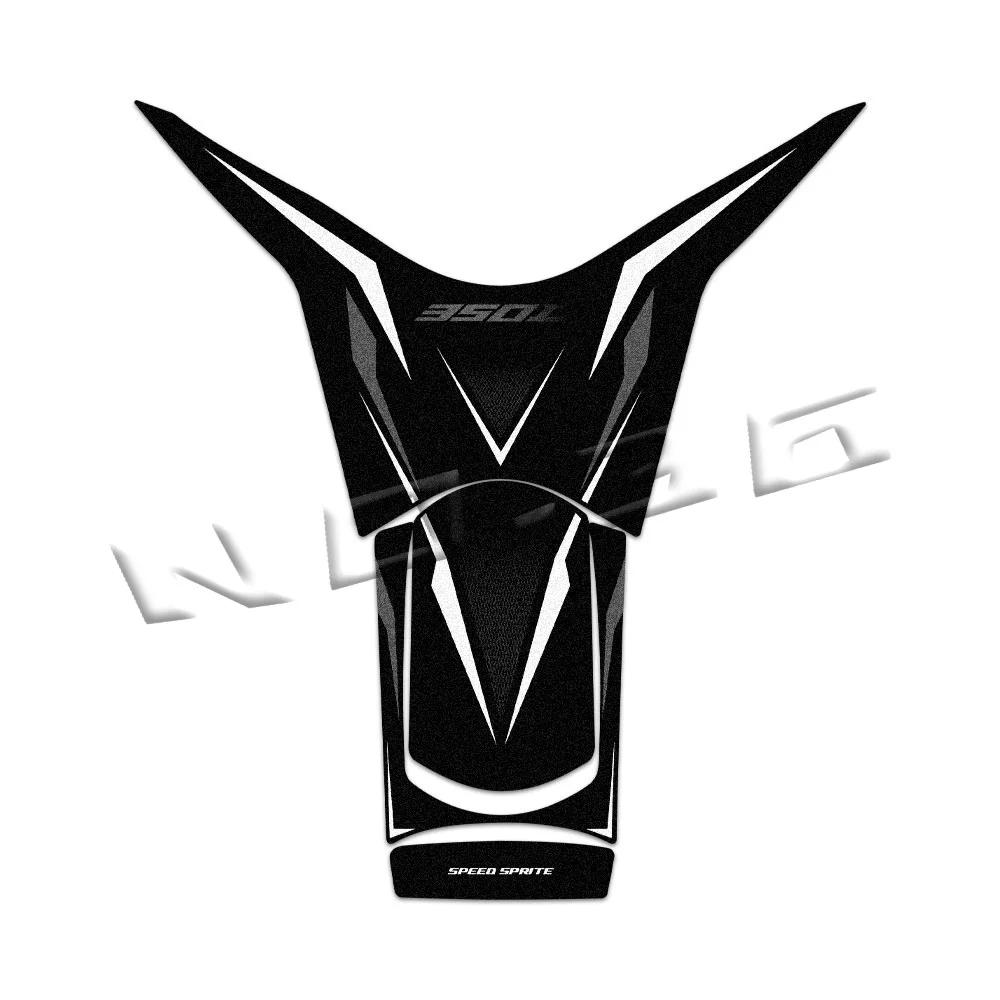 Conjunto de decalques de tração para proteção de tanque de scooter, adesivos para tanque de motocicleta, acessórios à prova d'água para zontes 350d 350 d