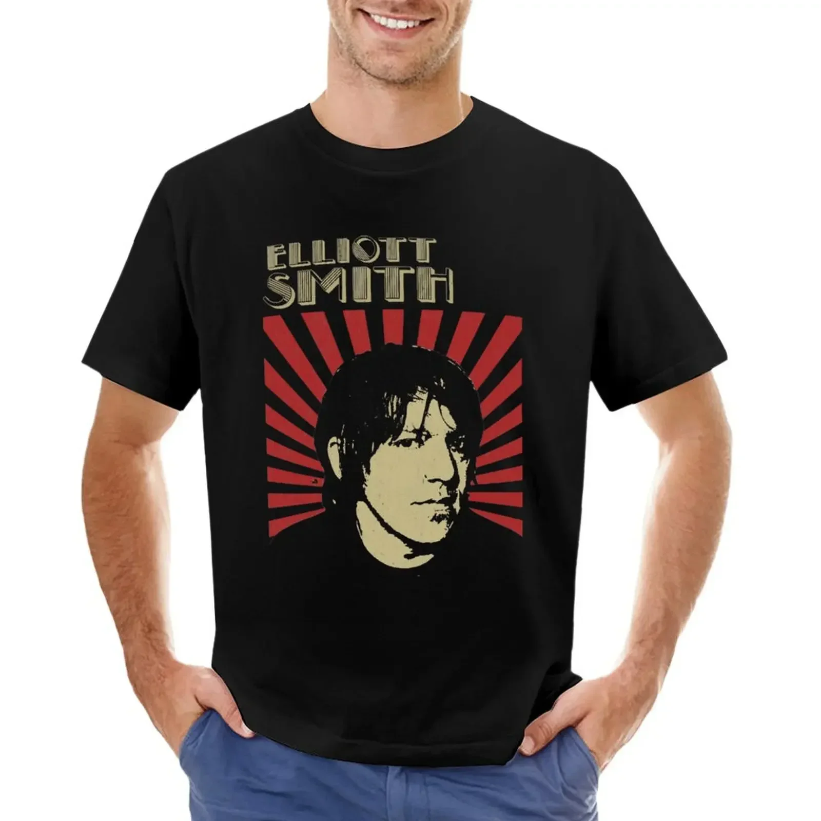 funnys shirts graphic tees plain mens graphic t-shirts big and tall Meowcrobiology T-shirt Elliott Smith music T-shirt fashion