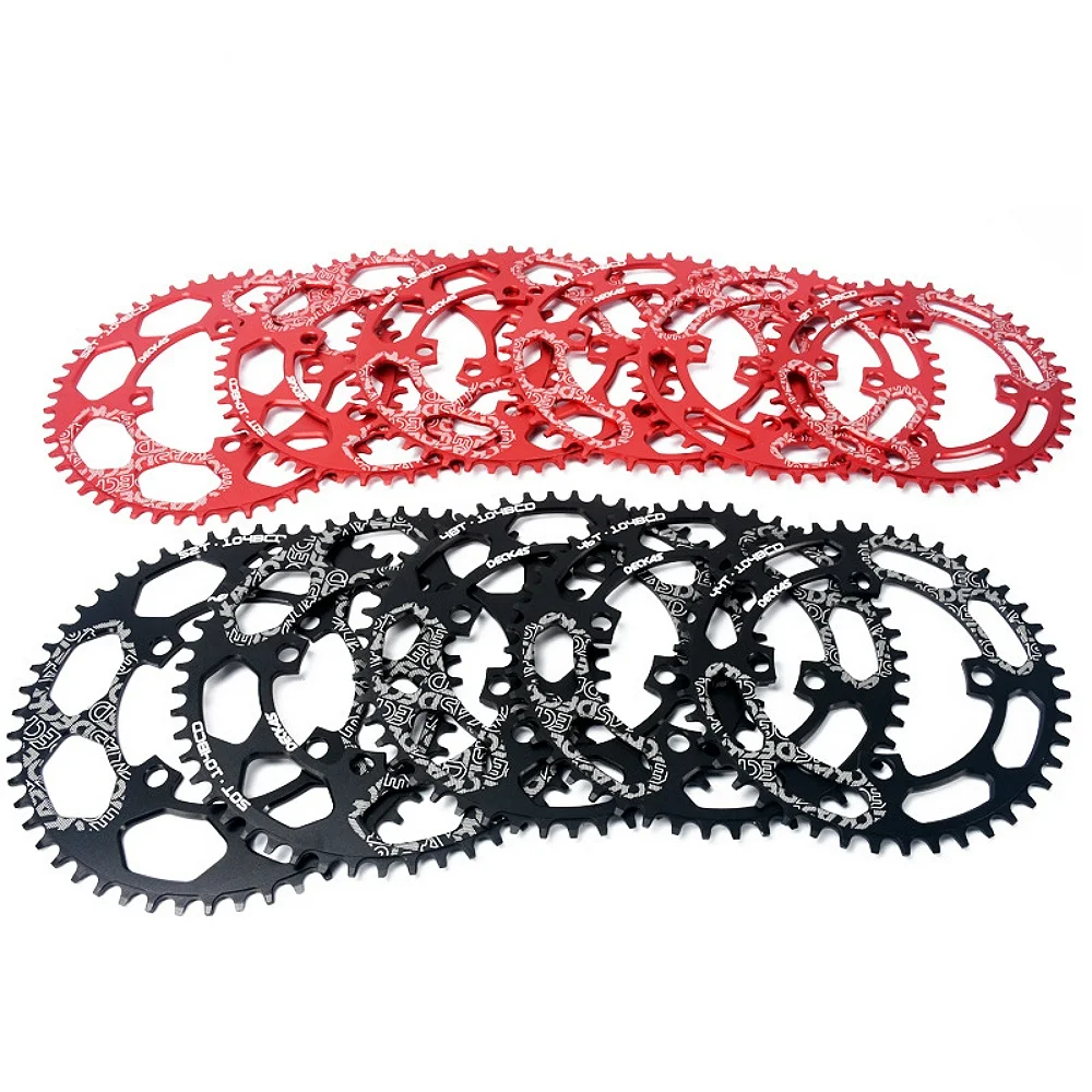 Round Oval 104BCD 40/42/44/46/48/50/52T Mountain Bicycle Chainring MTB Bike For  8 to12 Speed Crankset Aluminum