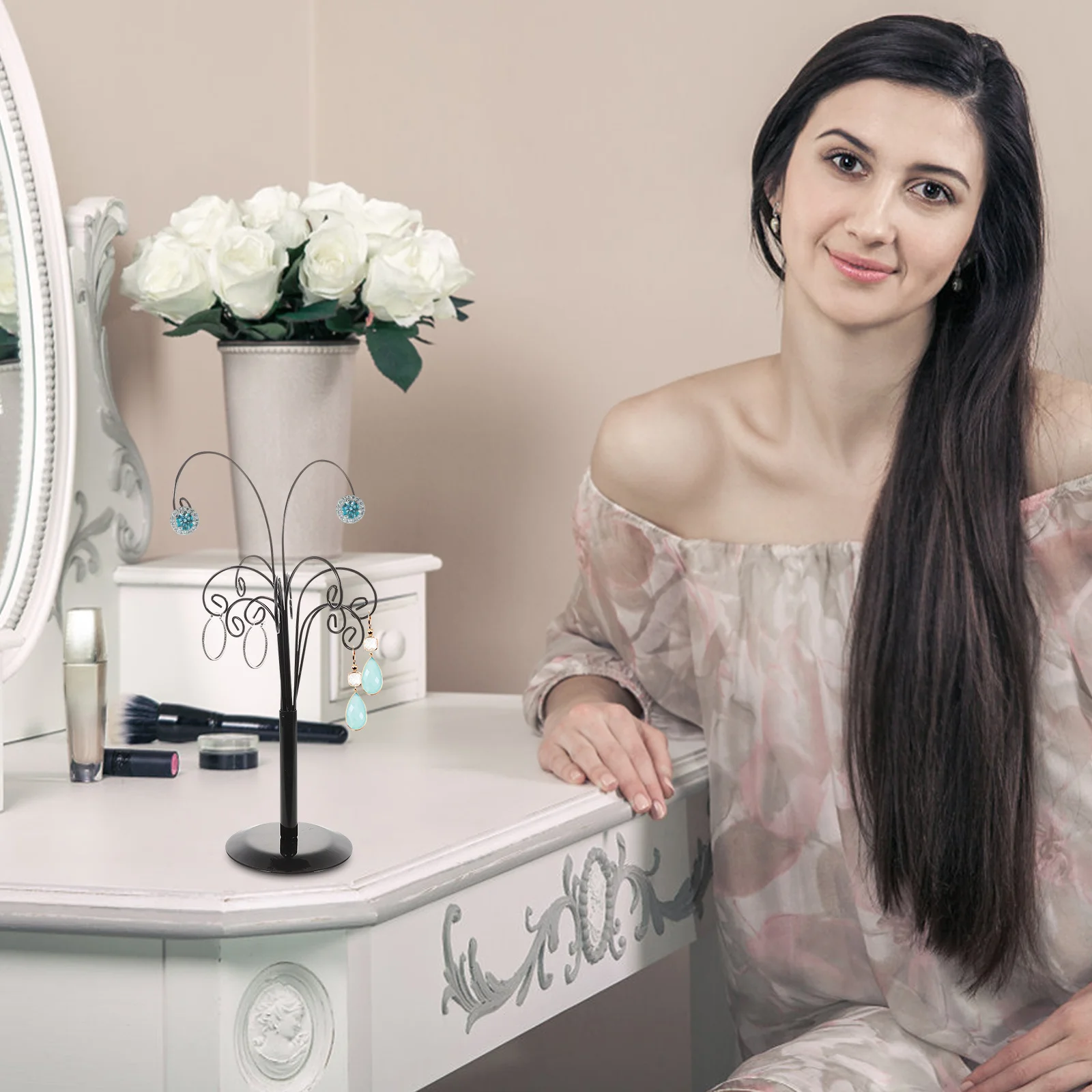 Halskettenständer, Schmuck-Organizer, Ohrring-Präsentationsständer, vermeiden Missverständnis wertvoller Ohrring, perfekt Schmuck-Organizer