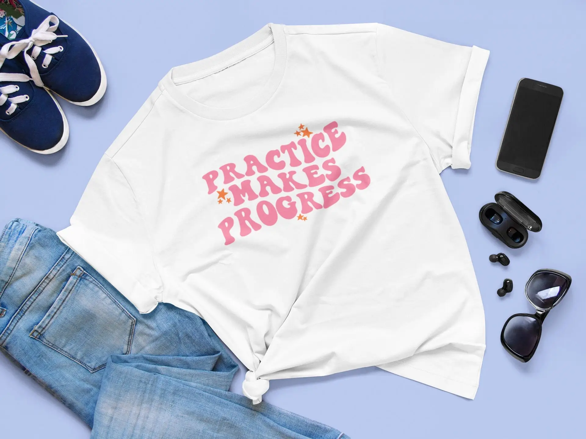 Practice Makes Progress Teacher T Shirt Appreciation Growth Mindset Pink Retro Cute Comfy State Testing Positive