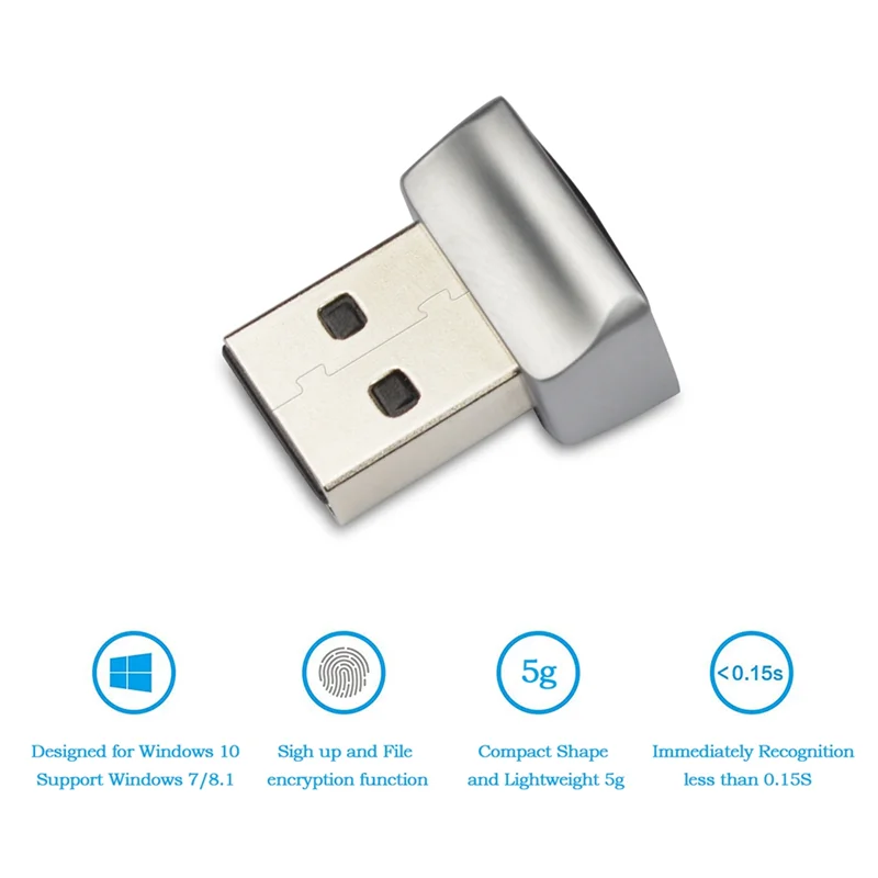 Module de lecteur d'empreintes digitales USB B04B-2PCS, pièces de rechange, accessoires pour Windows 10, Scanner biométrique 11, cadenas, PC d'empreintes digitales