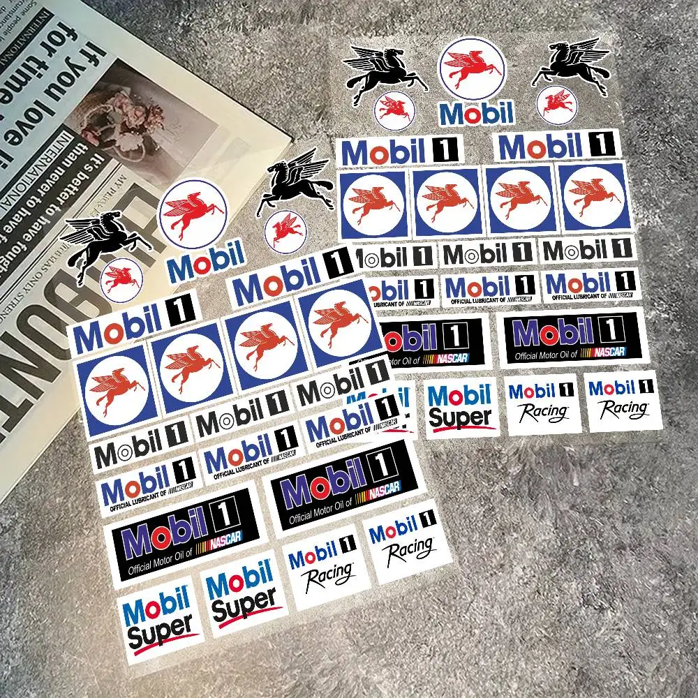 For MOBIL Reflective Motorcycle Stickers 3M Night Safety Warning Decals Fit Scooter Bike Helmets - view 2