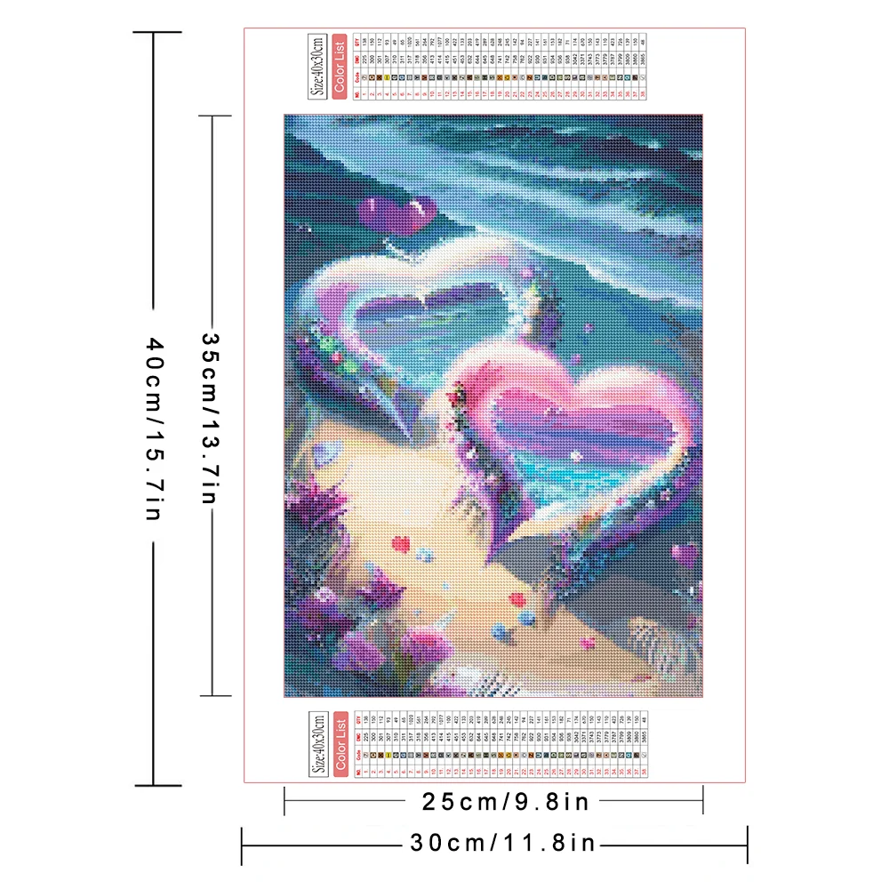 AZQSD Diamond Painting 5d Shell Starfish Landscape Embroidery Seaside Scenery Home Decor Pictures Rhinestones Diy Gift