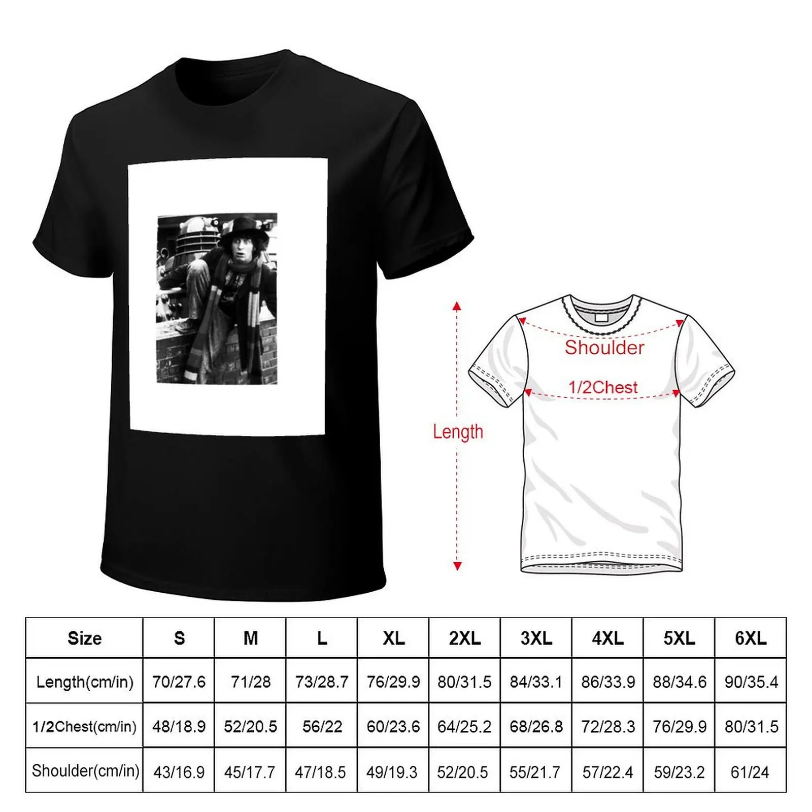 Tom Baker T-Shirt Big and Tall Loose Fit T-Shirt