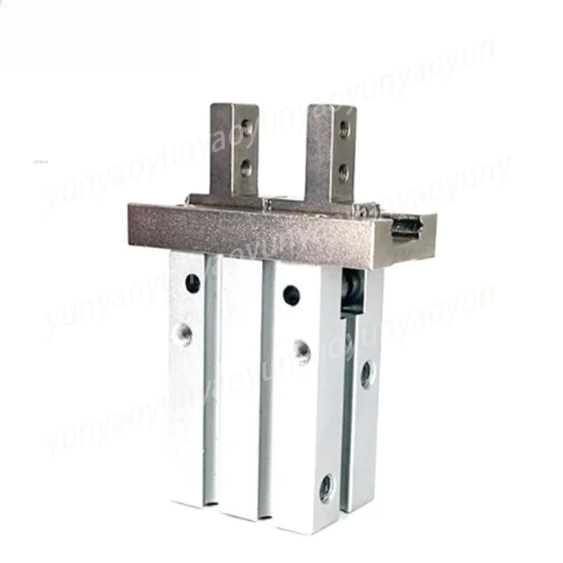 cylindres-hfkl10-hfkl16-hfkl20-hfkl25-avec-guide-longue-course-a-roulement-a-billes-doigte-pneumatique-parallele