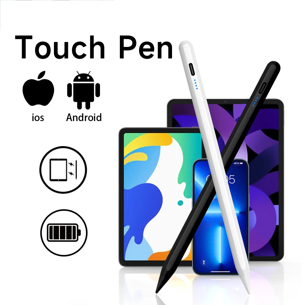 Universal Stylus Pen für Android iOS Touchscreen kapazitiven Stift wiederauf ladbare Neigung iPad Stylus Pen für Samsung Huawei Tablet Pen