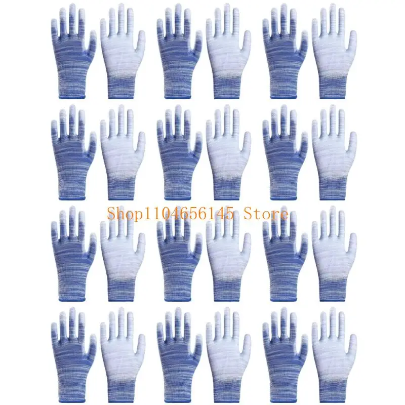 

12 Pairs Latex Coated Gloves Safety Work Gloves for Warehouse Fishing Gardening Gloves for Men and Women