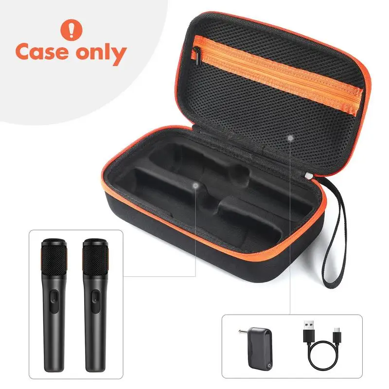 Microphone Storage EVA Bag For JBL Partybox Wireless Mic Bluetooth K Song Box Portable Travel Carrying Case for travel Concert