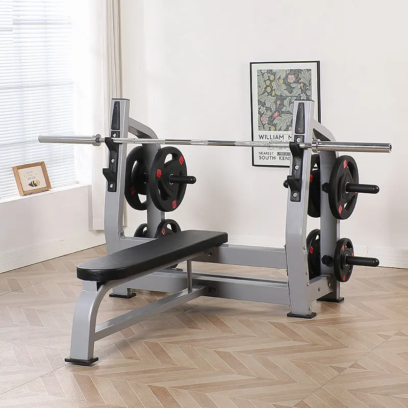 YJQ Commercial Multifunctional Squat Bench Press Rack Household Fitness Equipment Barbell Set Fitness Equipment