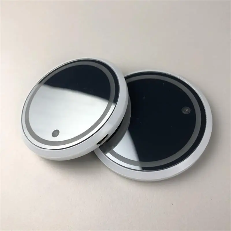 Universal Luminous Car Water Cup Coaster Holder 7 Colors USB Charging Led Car Interior Decoration Atmosphere Light Coaster