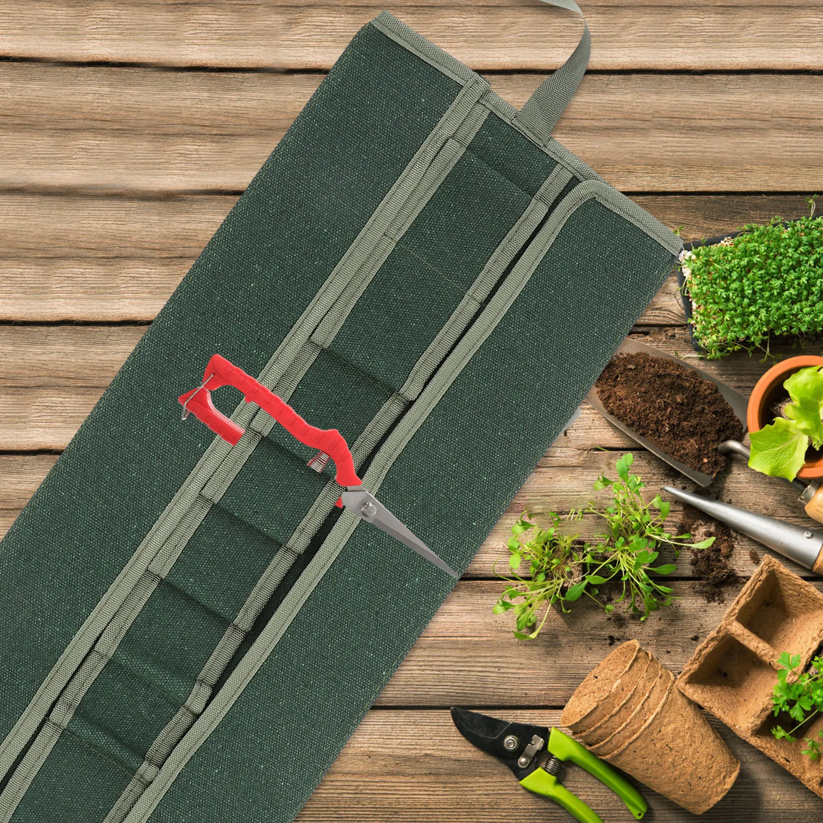 Up Bonsai Garden - Garden Roll Up Tool Bag Canvas