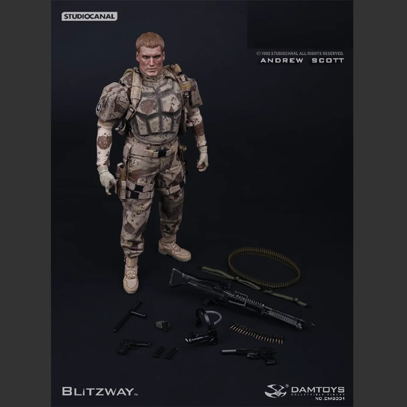 Original DAMTOYS DAM 1/6 DM001 Dolph Lundgren Action Figure Model Toys12-inch Soldier Scene Decoration Gift