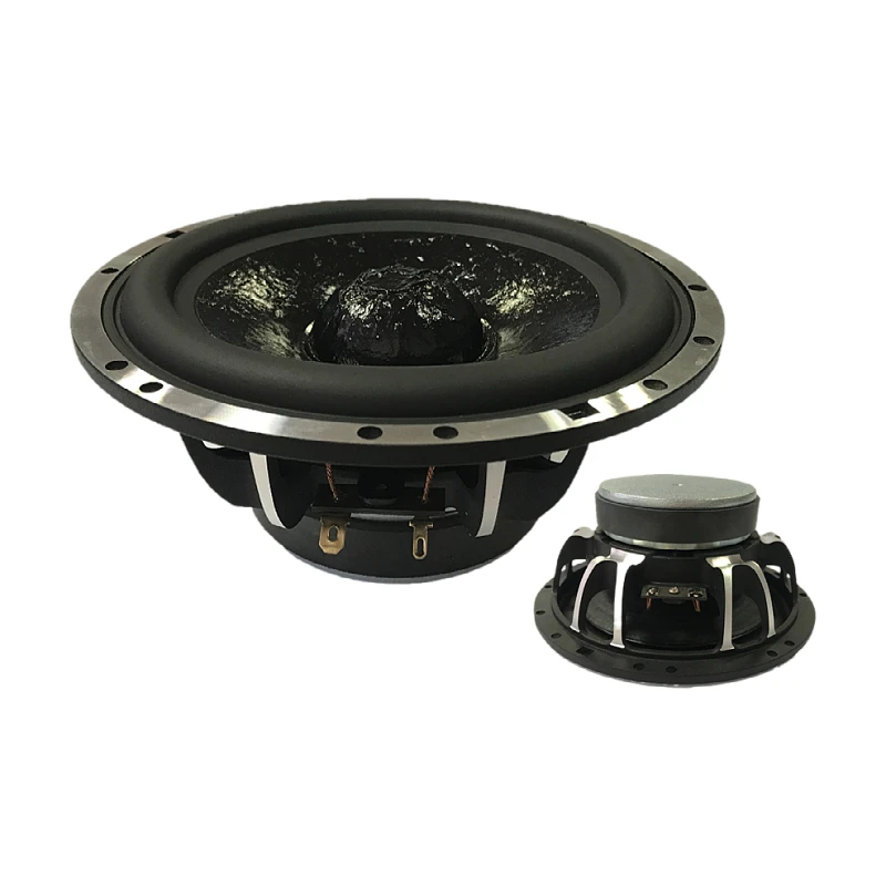 Aluminum Car Bass Horn 6.5 Inch 4ohm/8ohm RMS 30W 89DB 25-core 100mm Ferrite Fiberglass rubber edge Woofer Speaker(1pcs speaker)