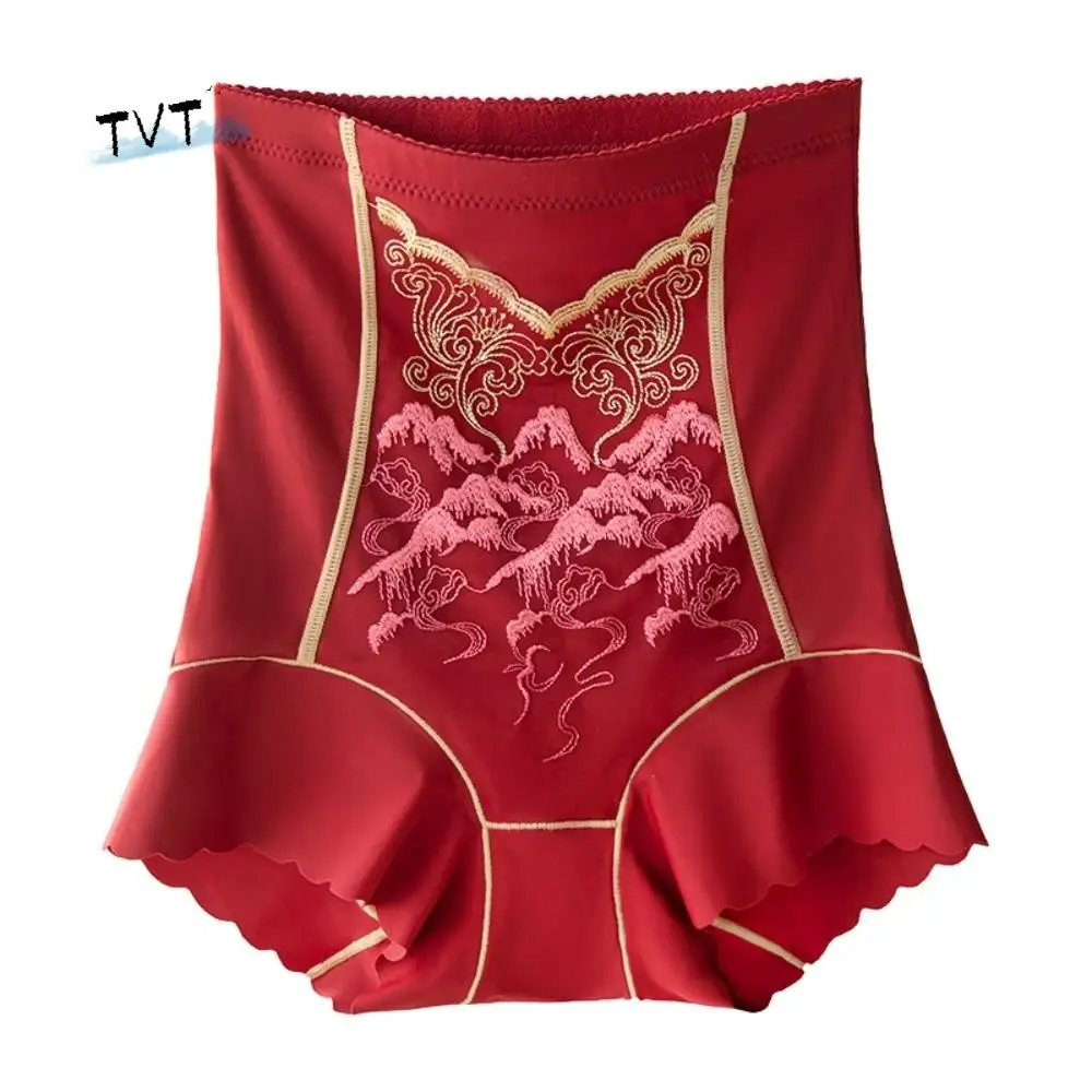 

High Waist Underwear Women Butt Lifter Briefs Embroidery Flower Girdle Panties Slimming Underpants Waist Trainer Casual