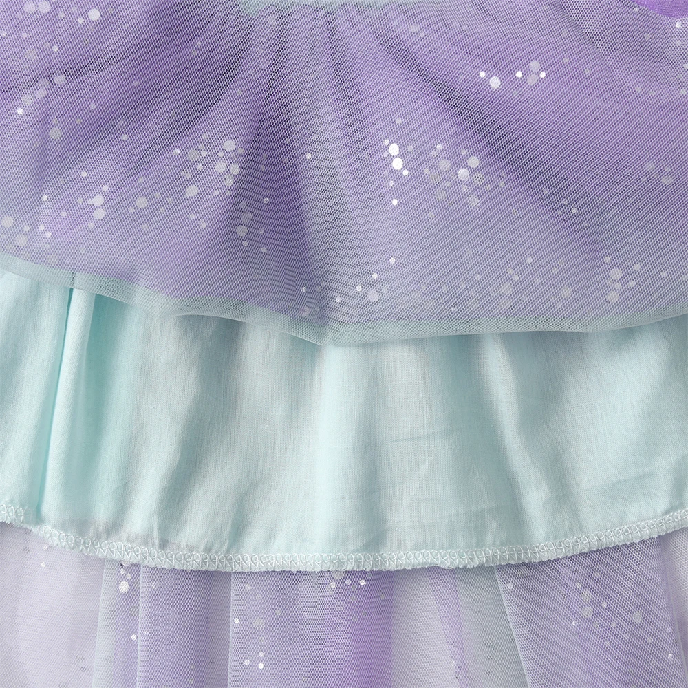 DXTON 2-teiliges Mädchen-Bekleidungsset, gerüschtes ärmelloses Kinder-Top + Netzrock, Sommer-Baumwoll-Kinderanzüge, Urlaubs-Outfits für Mädchen im Freien – Detail 10