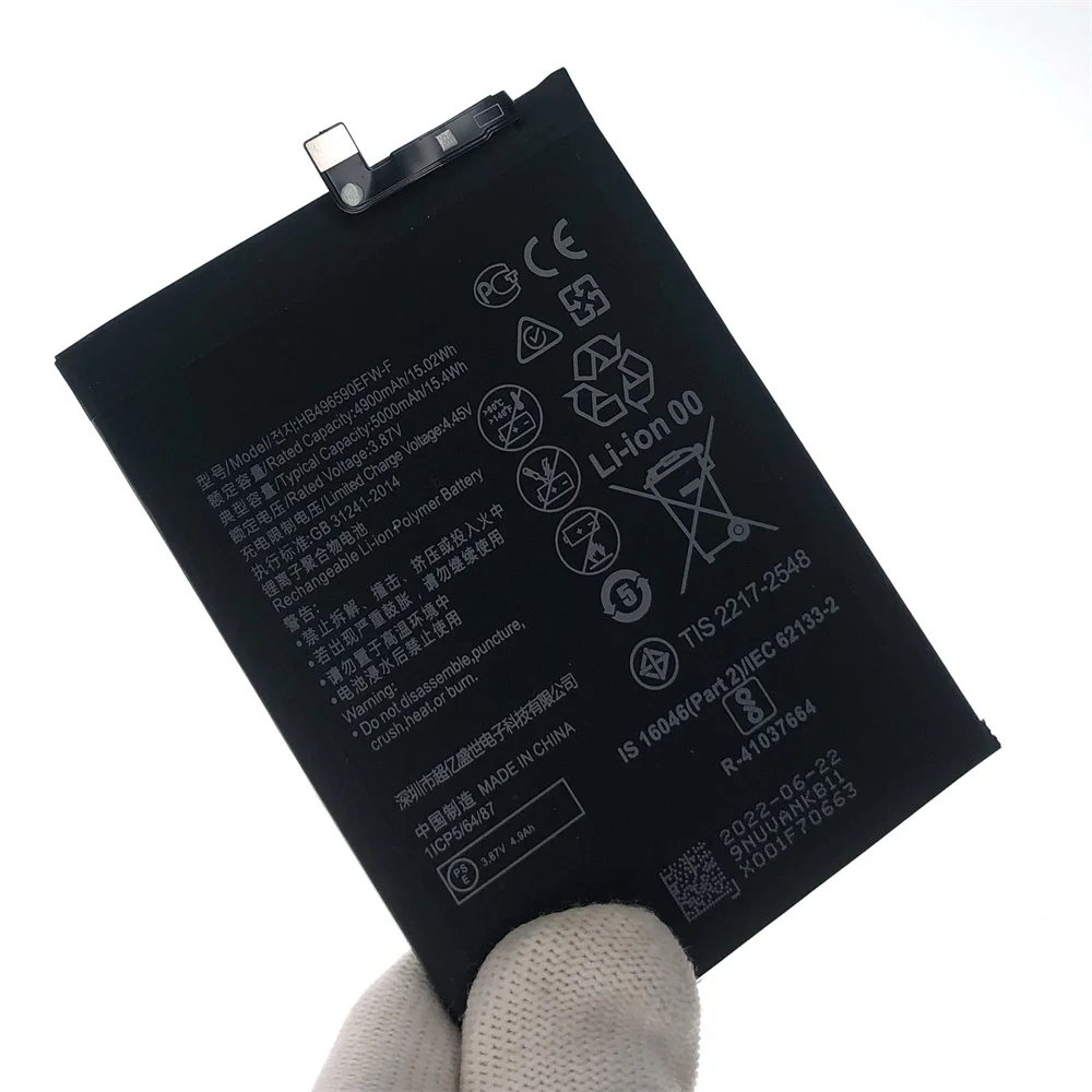 Original New Replacement Battery 5000mAh HB496590EFW-F For Huawei Honor X7 X 7 Mobile Phone Rechargeable Batteries