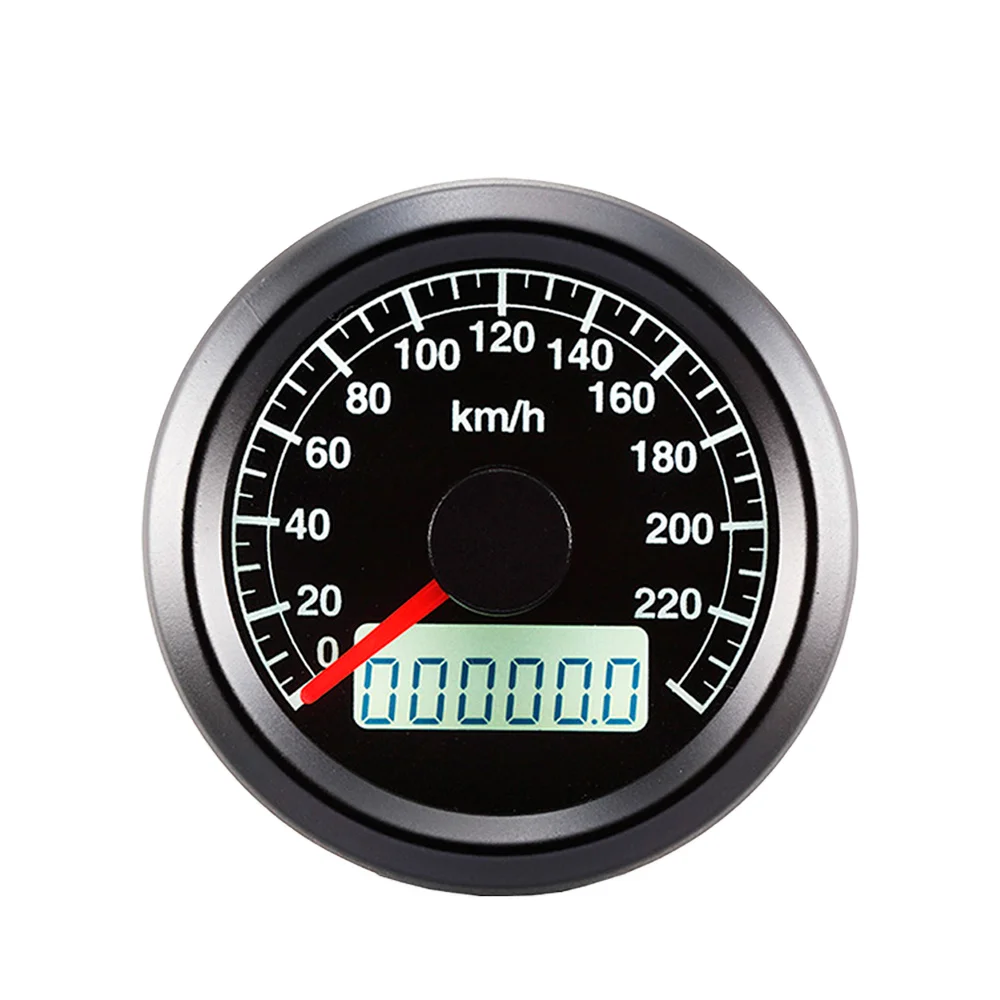 

New Auto Meter 48mm Universal 12V Black Stainless Steel Auto Speedometer 0-140km/h for Retrofit/Upgrade