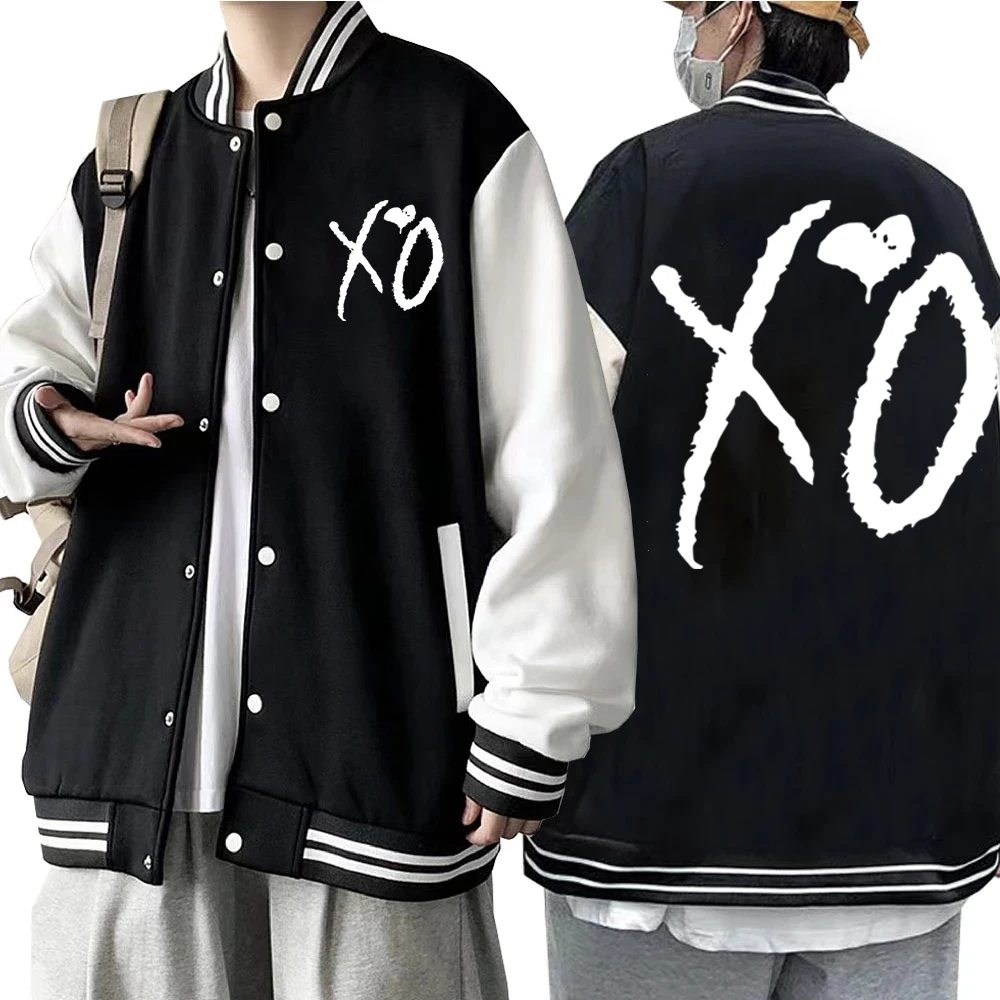 The Weeknd XO Jacket Hoodie The Weeknd The Host Music Sweatshirt Long Sleeve  Baseball Uniform Clothes Unisex