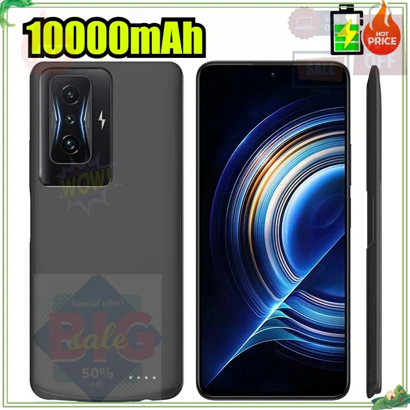 

Чехлы-аккумуляторы для Xiaomi Mi Poco F4 GT, чехлы-аккумуляторы 10000 мАч, чехол-пауэрбанк для Redmi K50 Gaming