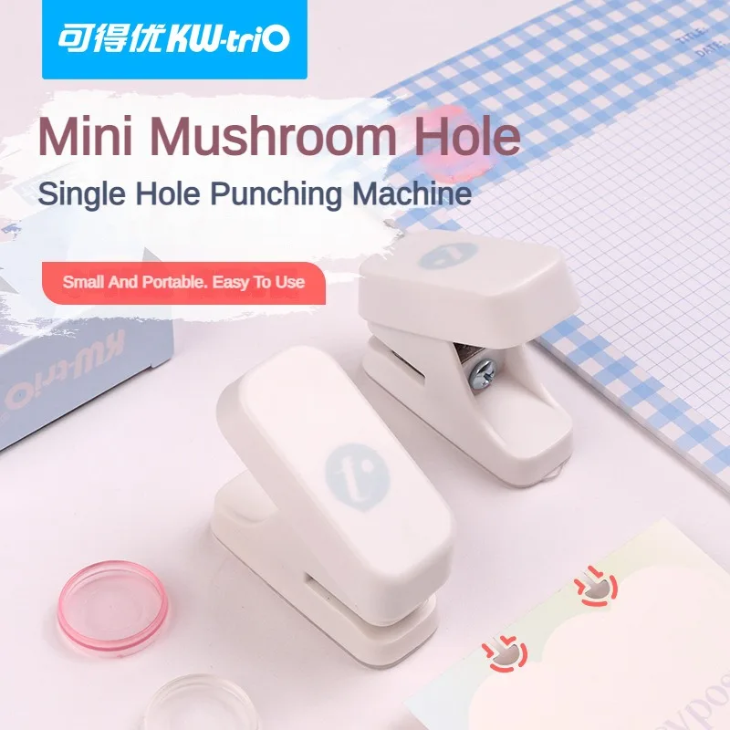 Imagem -05 - Mini Mushroom Hole Puncher T-tipo Papel Perfurador Anel de Ligação Cortador Craft Faça Você Mesmo Ferramenta Material Escolar Escritório Papelaria pc